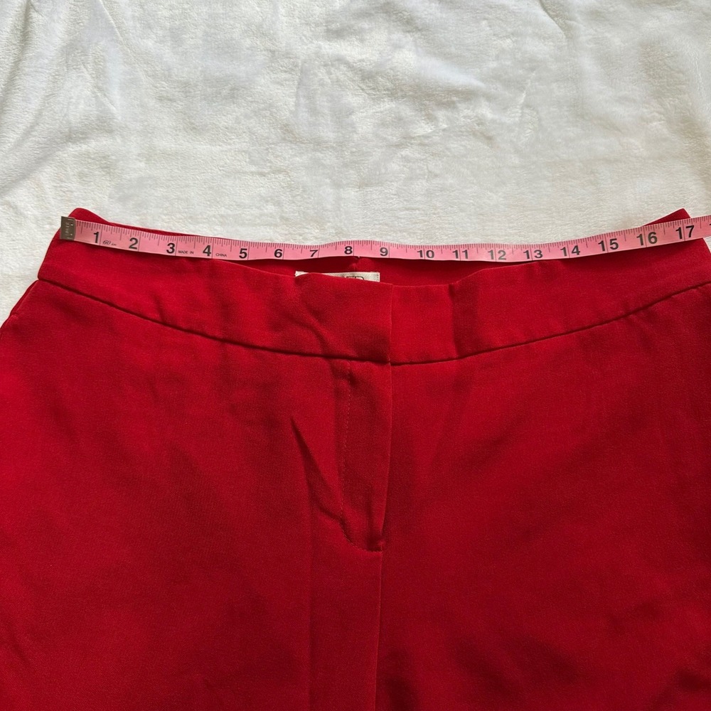 Kasper Womens Red‎ Straight Leg Dress Pants Trousers Professional Career - Picture 5 of 11
